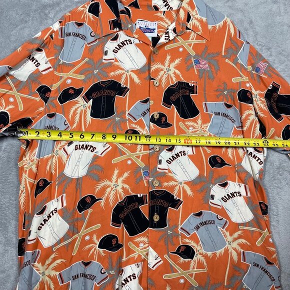 San Francisco Giants‎ Hawaiian Shirt XL Reyn Spooner Hawaiian Baseball - Picture 3 of 6